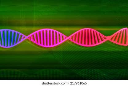 Digital Illustration Dna Structure D On Stock Illustration