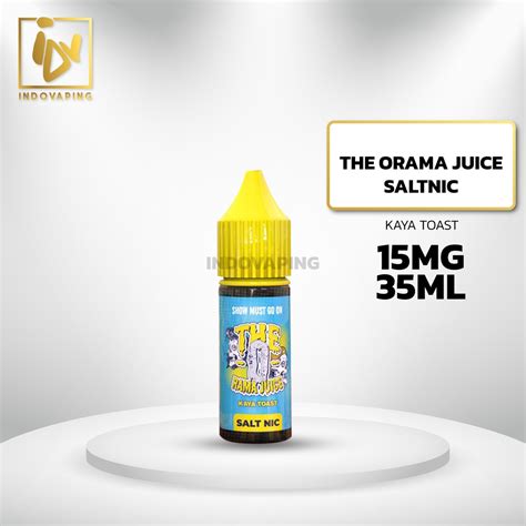 Jual Liquid Vapor Vape The O Rama Juice Kaya Toast Saltnic Mg Ml