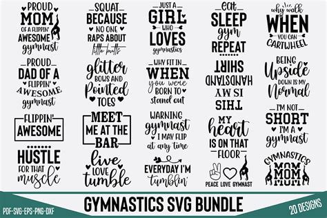 Gymnastics Svg Bundle Graphic By Teeking124 · Creative Fabrica