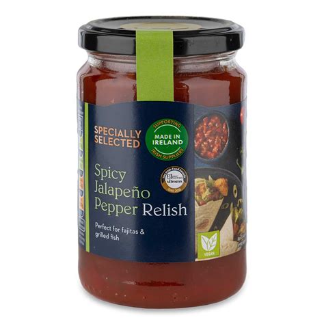 Spicy Jalapeno Pepper Relish 320g Specially Selected Aldi Ie