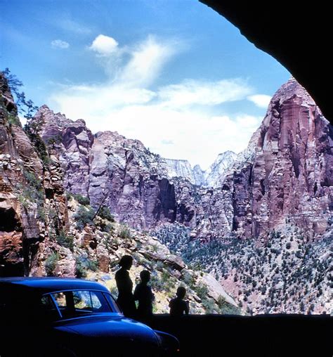 Mount Carmel Tunnel At Zion National by Harold Lloyd