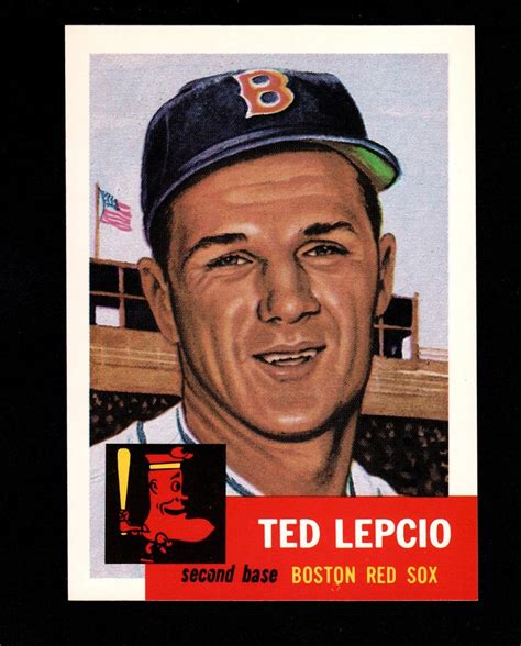 1991 Topps Archives 1953 Ted Lepcio 18 Boston Red Sox At Amazon S