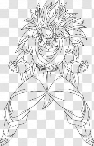 Goku Black Line Art Super Saiyan Transparent Png Line Art Drawings