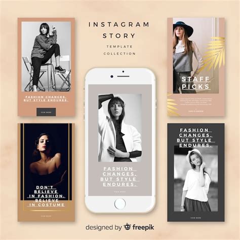 Dise O De Plantilla Para Historias De Instagram Vector Premium