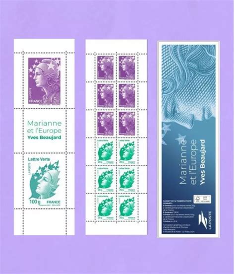 FRANCE 2024 CARNET BEAUJARD Marianne De L Europe Timbres LV LI Neufs