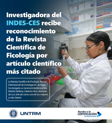 Investigadora Del Indes Ces Recibe Reconocimiento De La Revista