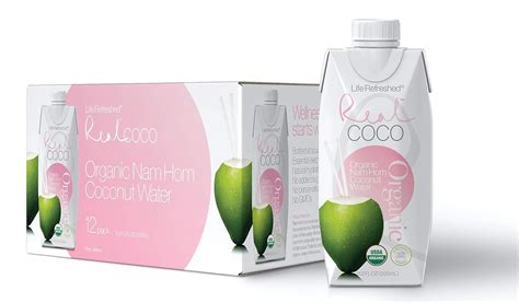 Real Coco Organic Pink Nam Hom Coconut Water 12 Pack 330ml Usda Organic No