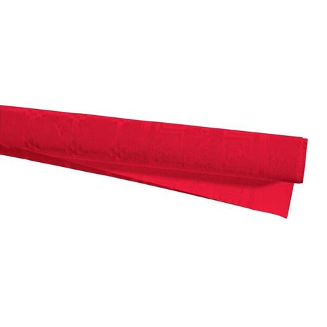 Nappe papier damassé rouge 1 20 x 25m RETIF