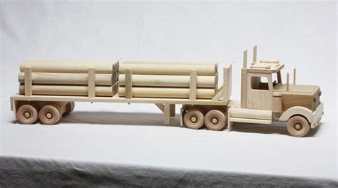 Wood Toy Log Semi Truck From DutchCrafters Amish Furniture