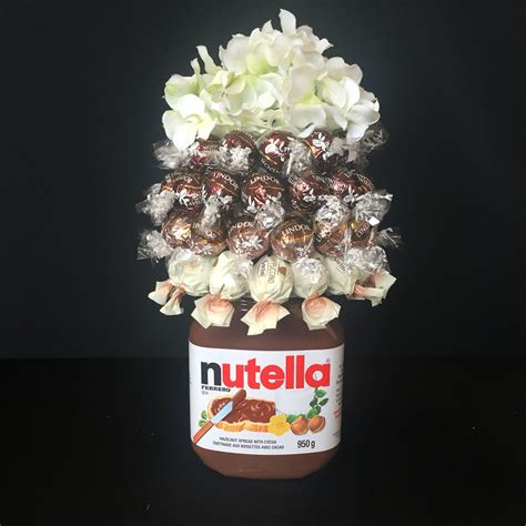 Nutella Bouquet With A 950 Gram Jar Of Nutella Hazelnut Lindt