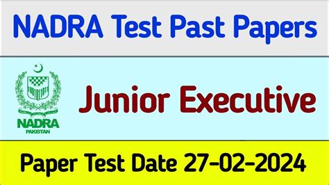 Nadra Test Preparation 2024 Nadra Junior Executive Test MCQs 2024