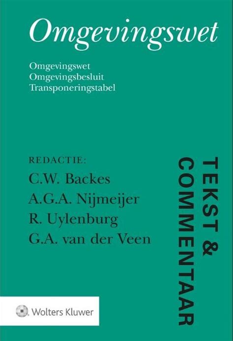 Tekst Commentaar Omgevingswet 9789013145304 Boeken Bol