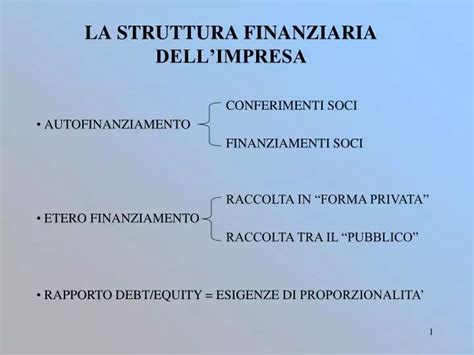 Ppt La Struttura Finanziaria Dellimpresa Powerpoint Presentation