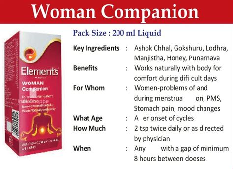 Elements Women Companion Syrup 200 Ml At Best Price In Sonipat Id