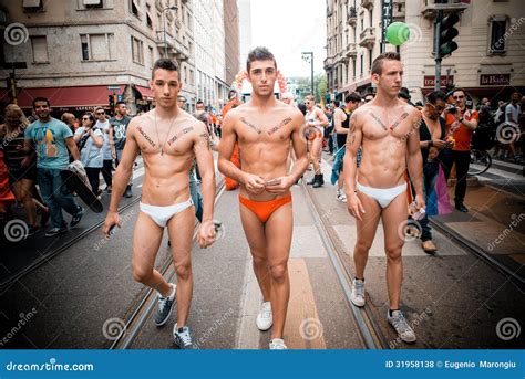 Gay Pride Parade In Milan On June Editorial Stock Photo Image Of Pride People