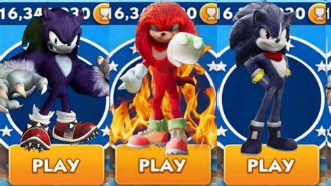 Sonic Dash Werehog Vs Angry Movie Knuckles Vs Shadow Movie Sonic Vs