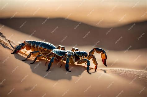 Premium AI Image | A scorpion in the desert