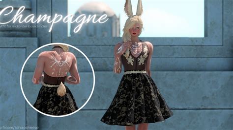 Champagne Tbse Slim The Glamour Dresser Final Fantasy Xiv Mods