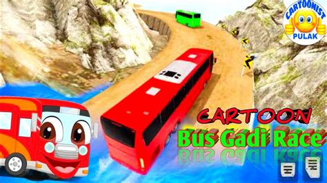 Wheels On The Bus Cartoon Bus Race Euro Bus Racing 🚌🚎 Youtube