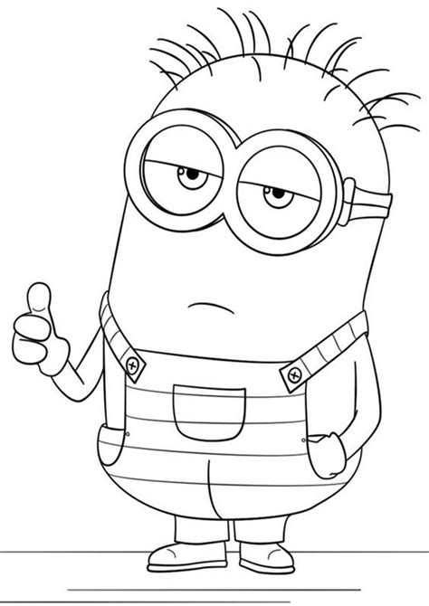 Adult Printables Minion Coloring Pages