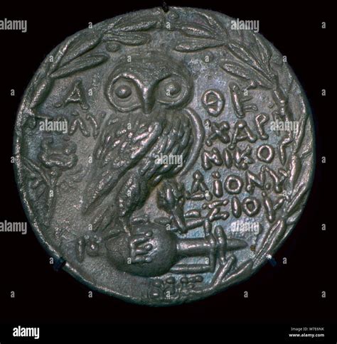 Athenian 'owl' tetradrachm, early 2nd Century. Artist: Unknown Stock ...