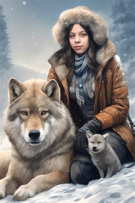 Wolf pack and the alpha woman by FantasyxFan on DeviantArt