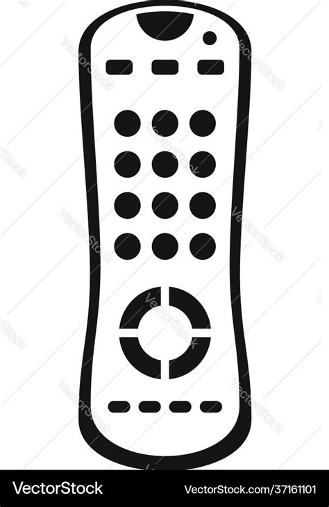 Tv Remote Control Icon Simple Style Royalty Free Vector