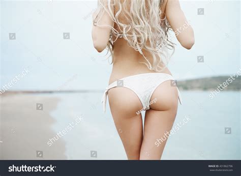 Beautiful Slender Blonde Sea Summer Travel Stock Photo 431862796