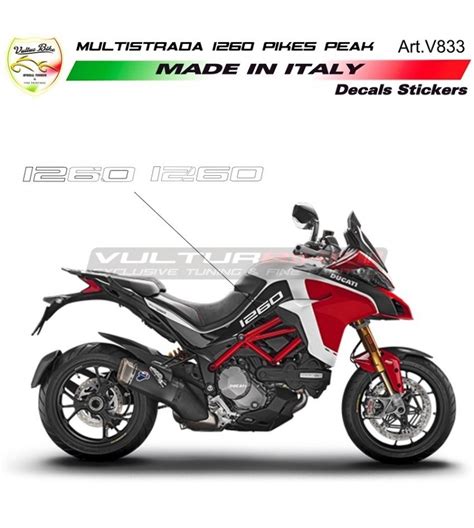 Kit Dautocollants Pour Les Garde Boue Arri Re Ducati Multistrada