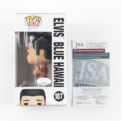 Priscilla Presley Signed Elvis Presley Elvis Blue Hawaii Funko