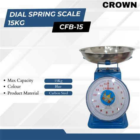 Jual Timbangan Crown Kg Besi Stainless Jarum Analog Manual Duduk