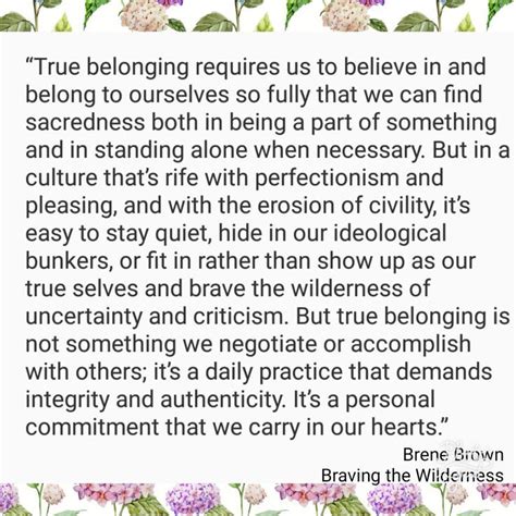 Brene Brown Redefines True Belonging In Braving The Wilderness Dr Brene