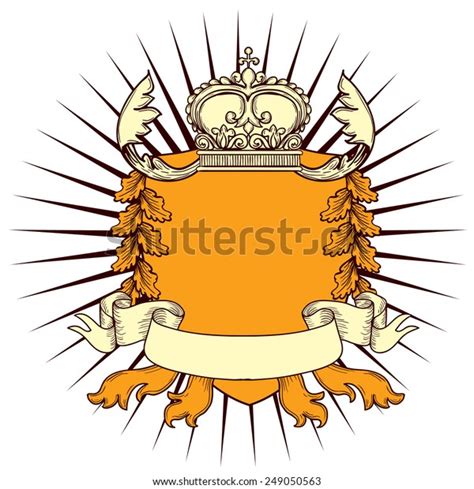 Hand Drawn Coat Arms Vector Illustration Stock Vector Royalty Free