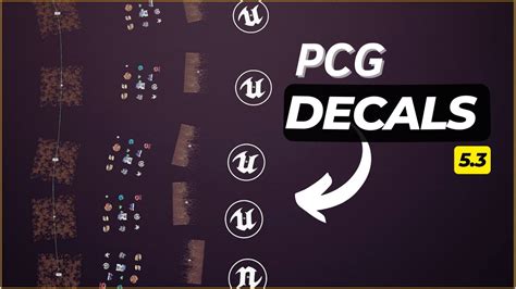 How To Use Pcg Decals In Unreal Engine Youtube