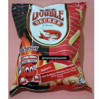 Jual Double Decker Classic Halal Prawn Cracker Chicken Cracker Hot And Spicy Prawn Cracker