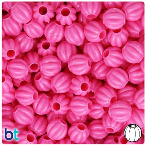 Dark Pink Opaque Mm Melon Pony Beads Pcs Pony Beads Pony Bead