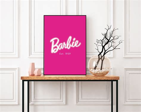 barbie inspired wall art barbie poster