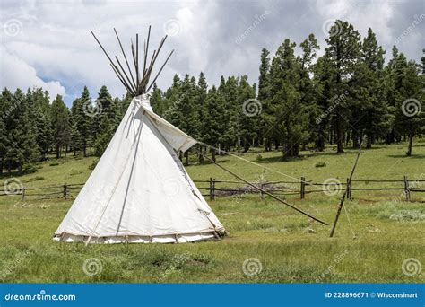 Native American Indian Teepee Tent Stock Image Image Of Structure