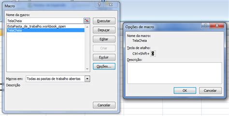 Macro Para Exibir Tela Cheia No Excel Excel Simples