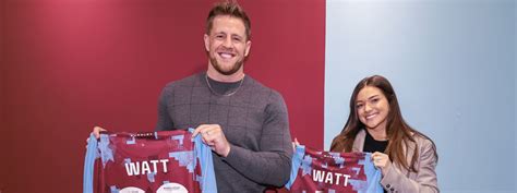 NFL star JJ Watt & Football pro wife Kealia Watt join the Burnley FC ...