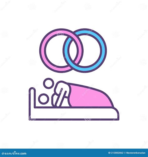 Sex After Marriage Rgb Color Icon Stock Vector Illustration Of