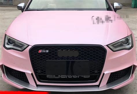 For Audi A S Rs Style Front Bumper Black Grill