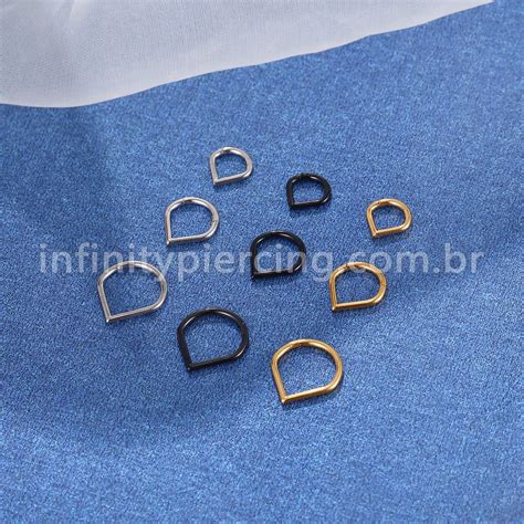 Piercing Argola Gota Tit Nio Segmento Articulado Infinity Piercing