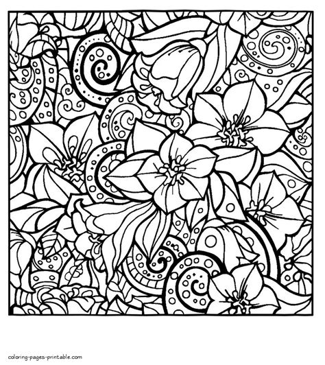 Abstract Coloring Book Pages For Adults || COLORING-PAGES-PRINTABLE.COM