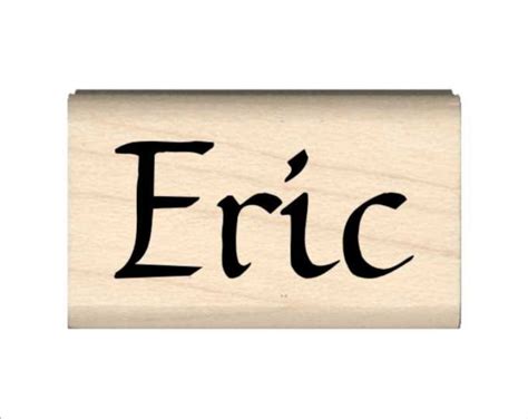 Eric Name Rubber Stamp For Kids Etsy