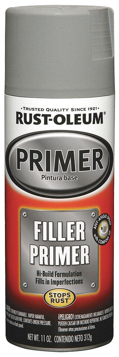 Rust Oleum Automotive Filler Primer Gray 11 Oz 4yla9249279 Grainger