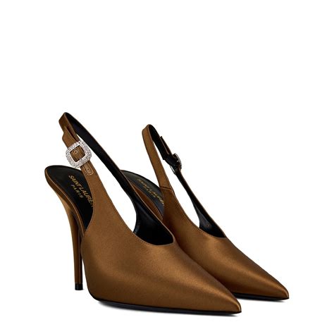 Saint Laurent Yasmeen Slingback Pumps Women Alpen Mou Flannels