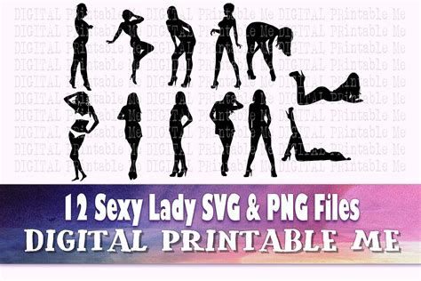 Sexy Woman Svg Lady Variety Silhouette Graphic By DigitalPrintableMe