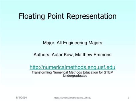 PPT - Floating Point Representation PowerPoint Presentation, free ...