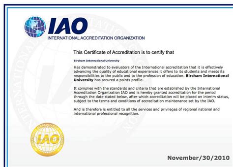 IAO - International Accreditation Organization